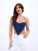 6968 KOT CROP-MAVİ resmi